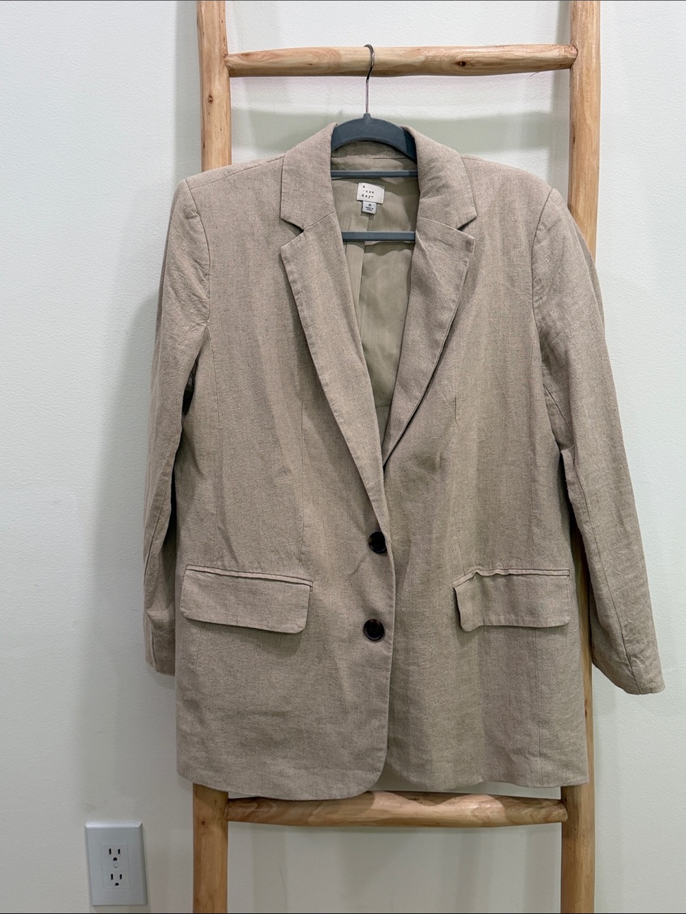 a new day Beige Relaxed Tailored Blazer